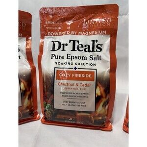 Dr Teal's Epsom Salt Magnesium Soak, Cozy Fireside, 3 lbs